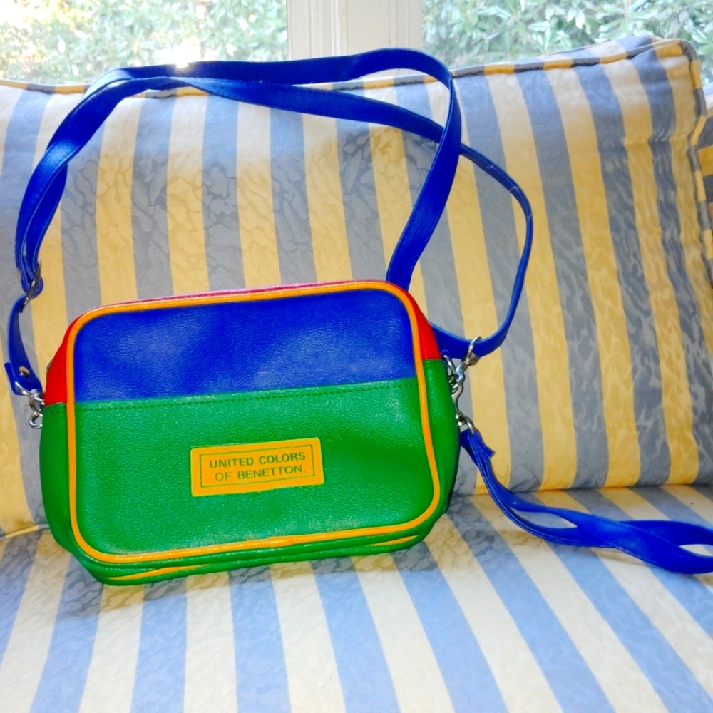 Vintage 90s United colors of Benetton bags/purse/wristlet GORGEOUS!
